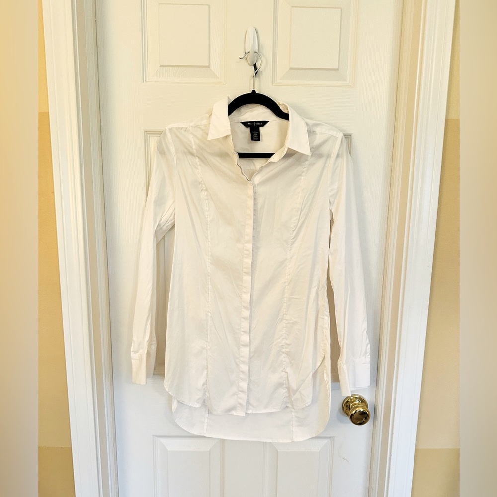 White House Black market white tunic blouse